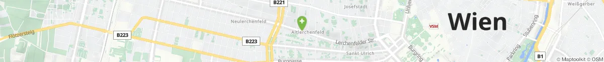 Kartendarstellung des Standorts für Welt-Apotheke in 1080 Wien